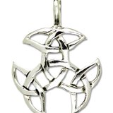 Pandantiv amuleta din argint pentru intuitie Rob Ray Simboluri Mistice - Nod Celtic Deschis